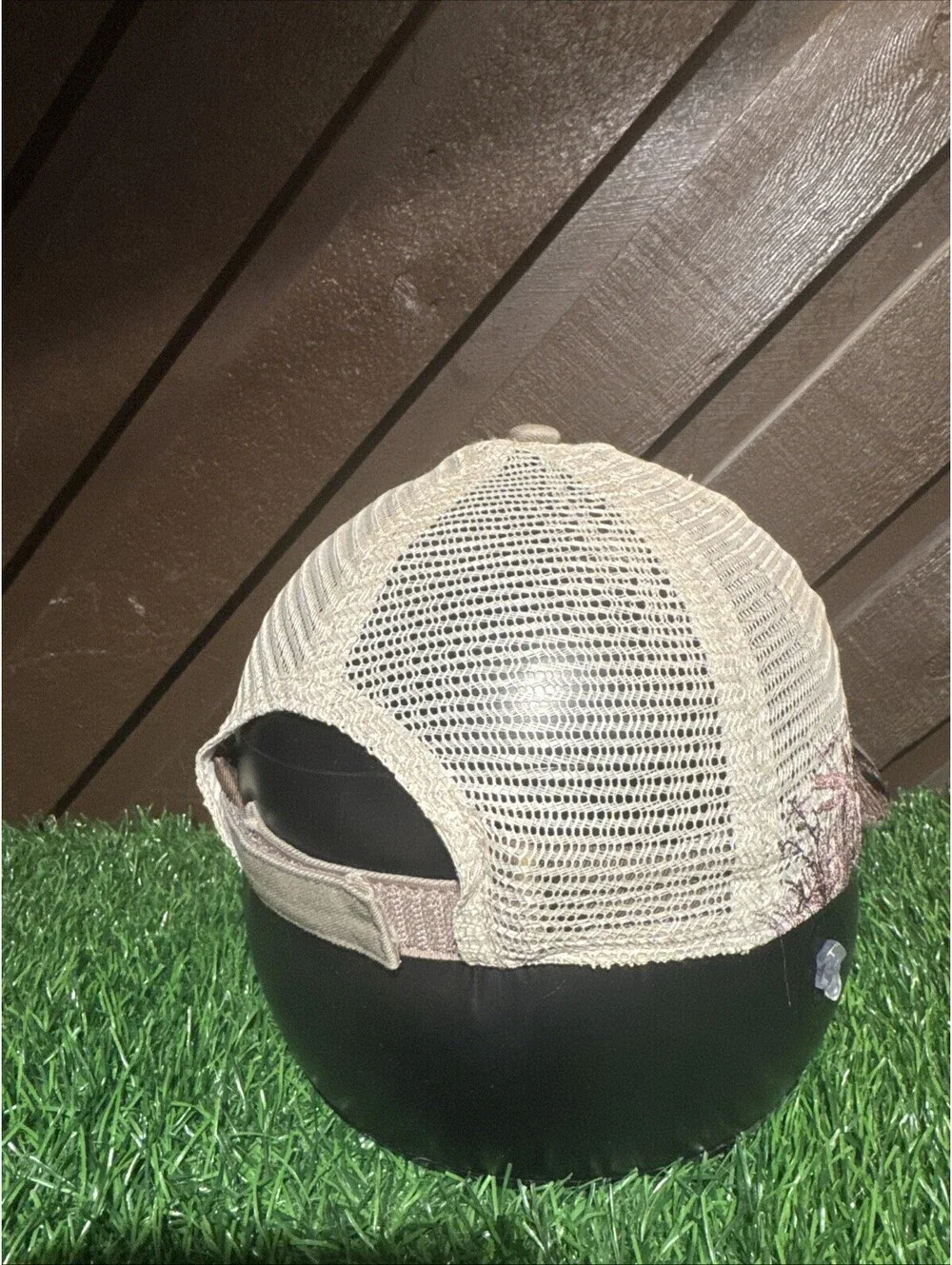 Dri Duck Whitetail Deer Hat Trucker Cap Mesh Back Embroidered Wildlife Khaki
